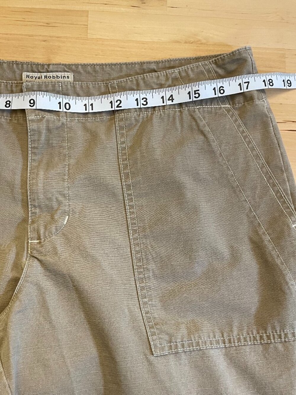 Royal Robbins Travel Adventure Pants Cotton sz10 Gorpcore Granola Cargos Outdoor - Picture 8 of 15